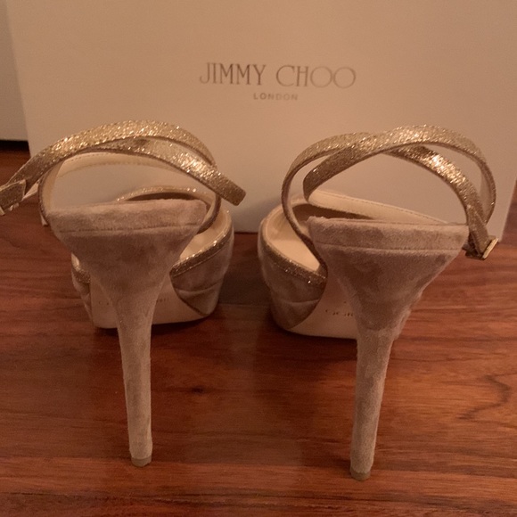 Jimmy Choo Quake Round Toe Heels - Picture 5 of 10